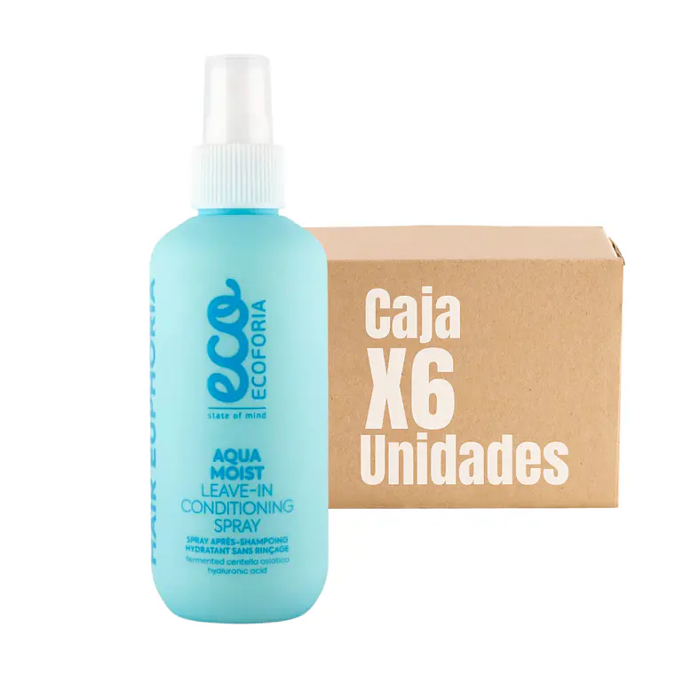 Leave-In Ecoforia Aqua Moist Hidratante 200 ML XCAJA (6 UNIDADES) - ECOFORIA 1