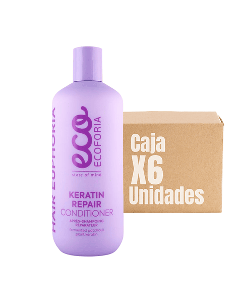 Acondicionador Keratin Repair 400 ML XCAJA (6 UNIDADES) - ECOFORIA