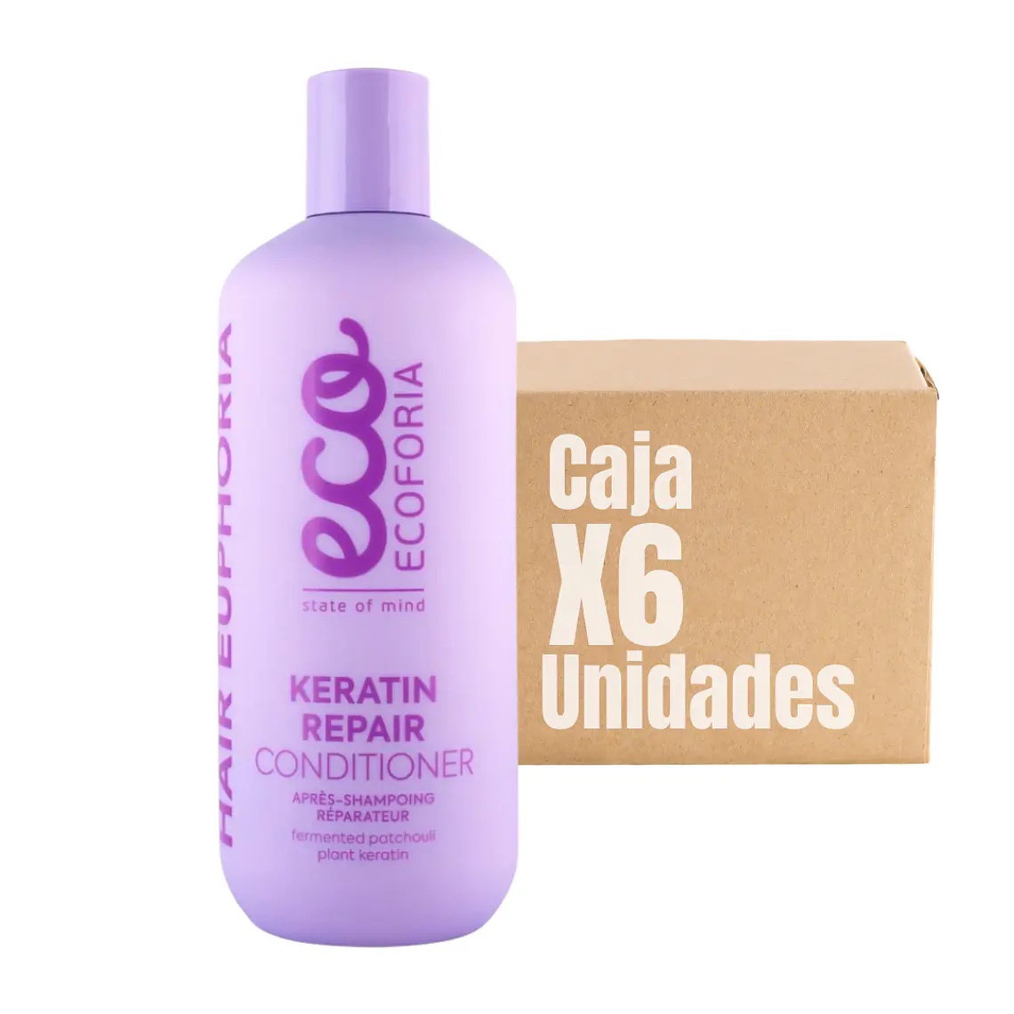 Acondicionador Keratin Repair 400 ML XCAJA (6 UNIDADES) - ECOFORIA 1