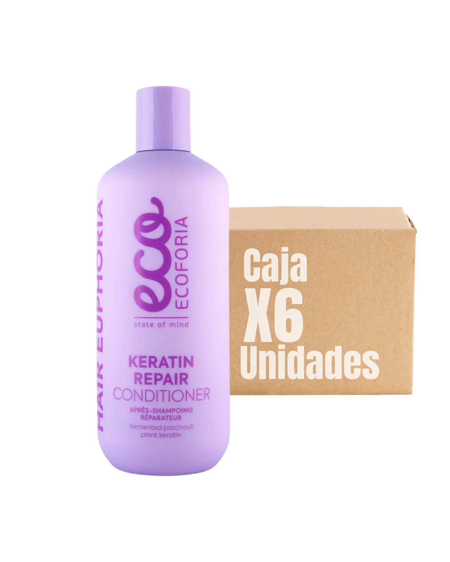 Acondicionador Keratin Repair 400 ML XCAJA (6 UNIDADES) - ECOFORIA 1