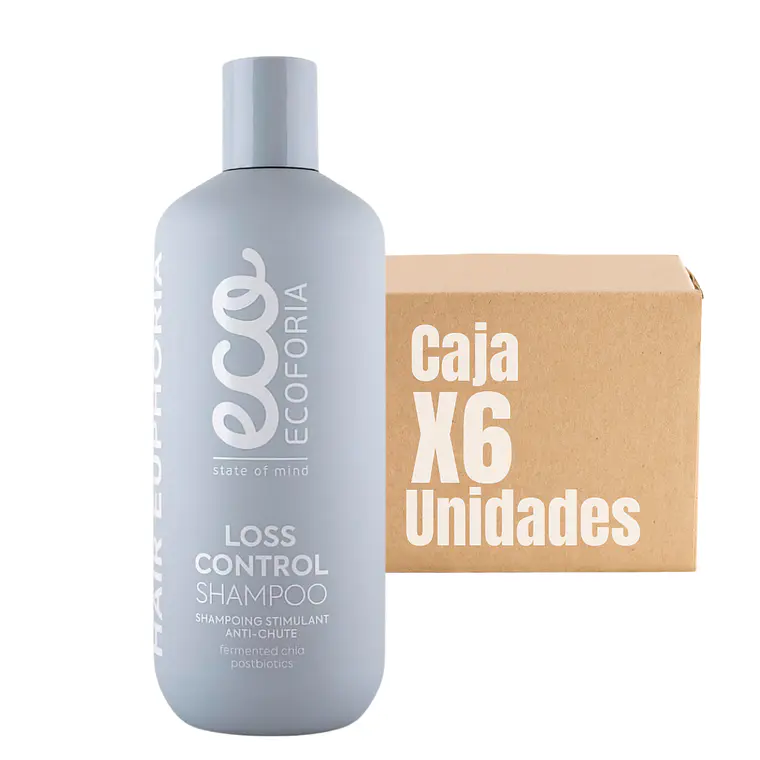 Shampoo Ecoforia Control Caída Loss Control 400 ML XCAJA (6 UNIDADES) - ECOFORIA 1