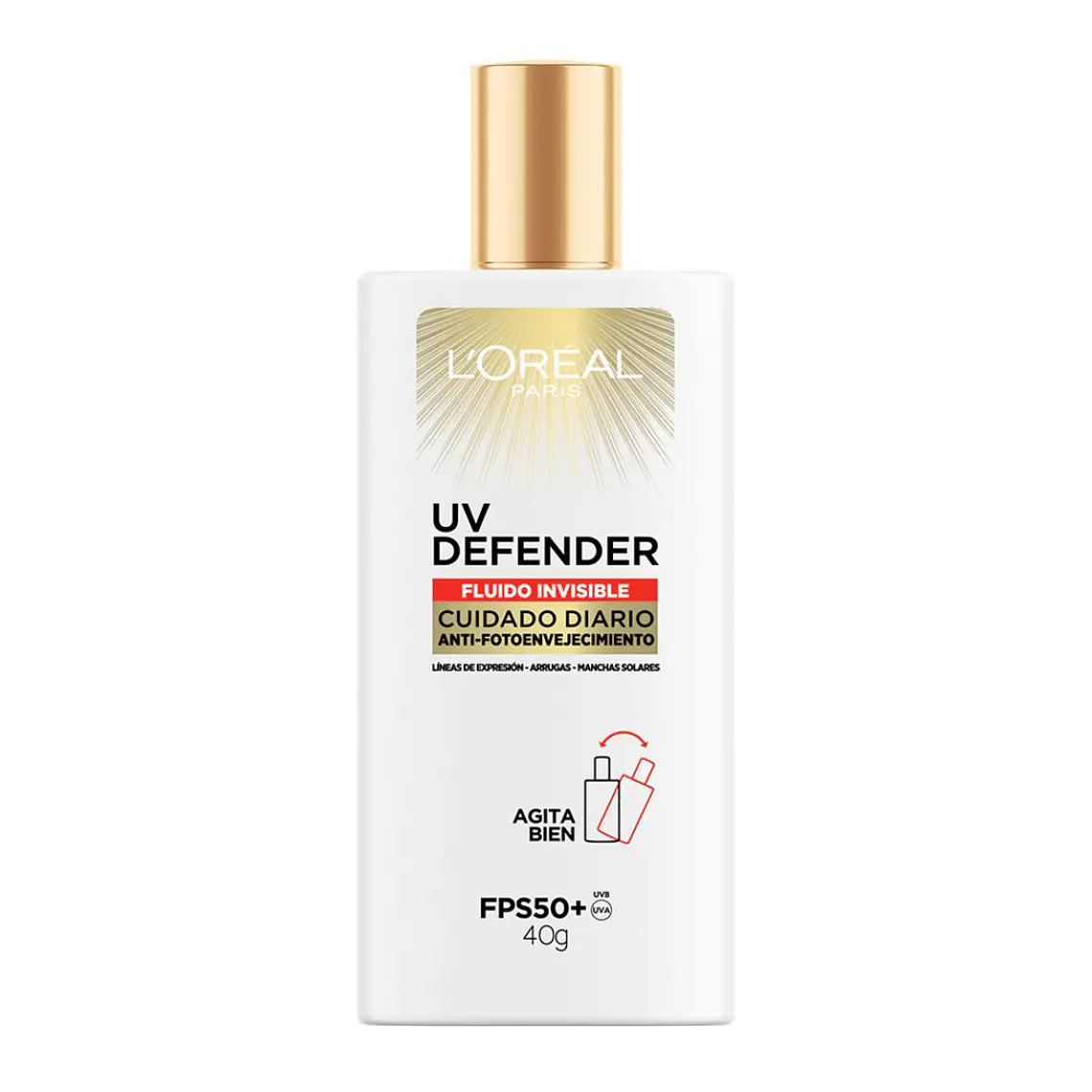 Protector Solar Uv Defender Fluido Invisible Anti-Fotoenvejecimiento - LOREAL 3