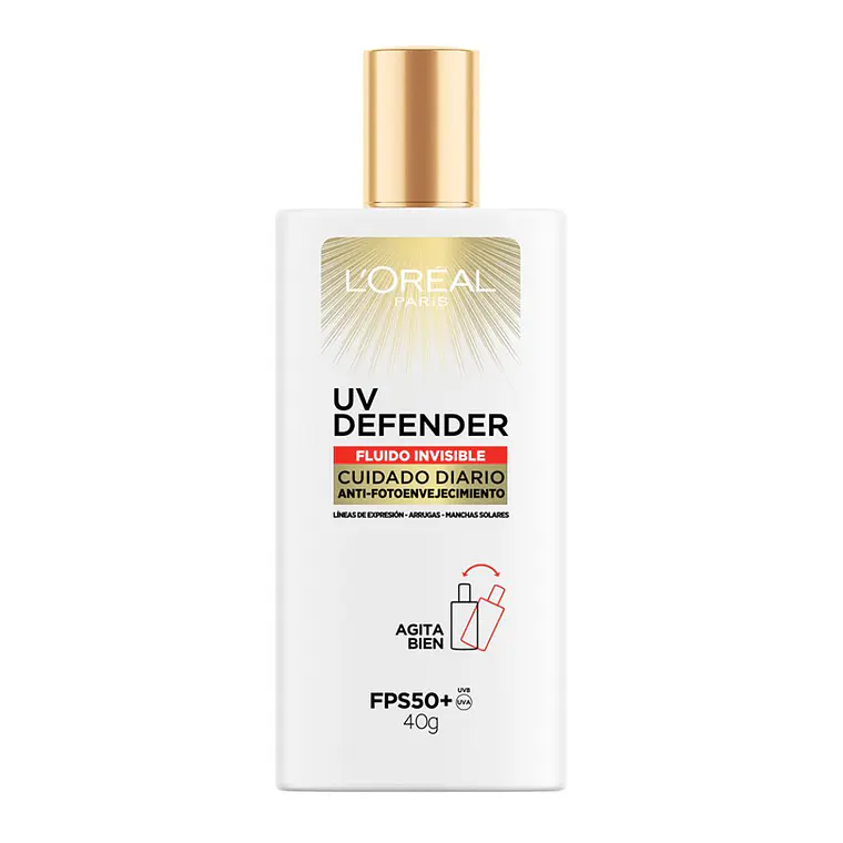 Protector Solar Uv Defender Fluido Invisible Anti-Fotoenvejecimiento - LOREAL 3