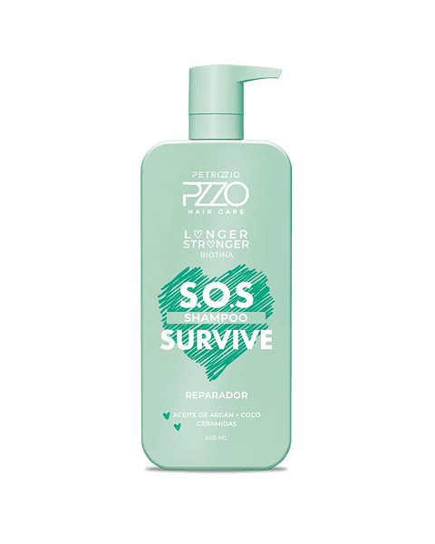 Shampoo Reparador S.O.S Survive 400 ML - PETRIZZIO