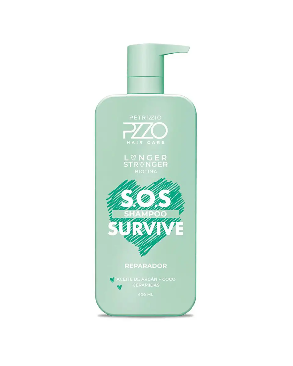 Shampoo Reparador S.O.S Survive 400 ML - PETRIZZIO 1