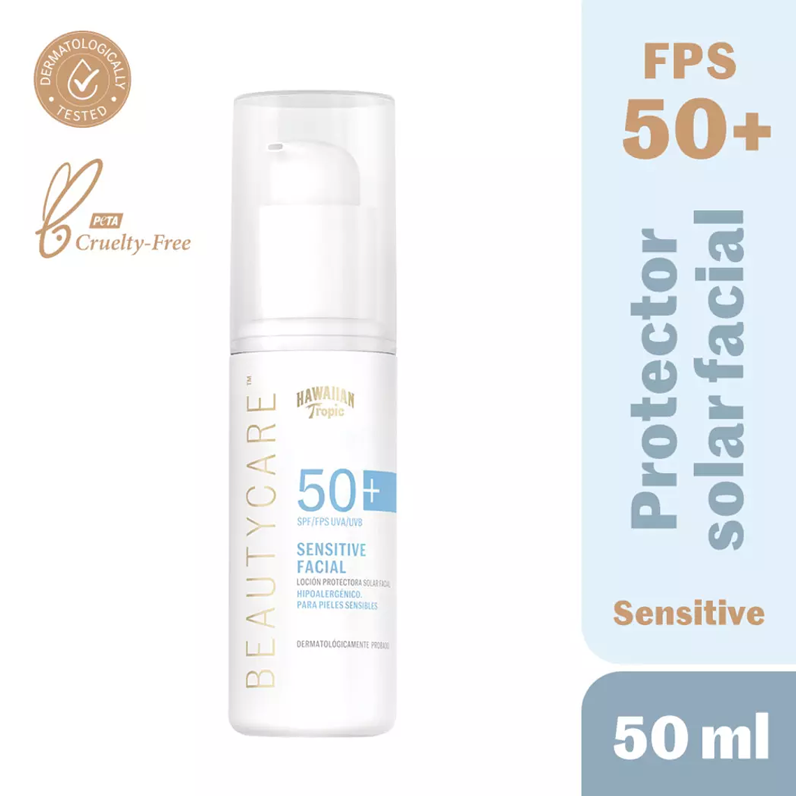 Protector Solar Facial Sensitive Beauty Care 50 Fps - HAWAIIAN TROPIC 3