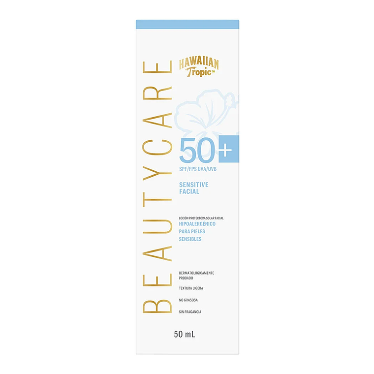 Protector Solar Facial Sensitive Beauty Care 50 Fps XCAJA (6 UNIDADES) - HAWAIIAN TROPIC 2