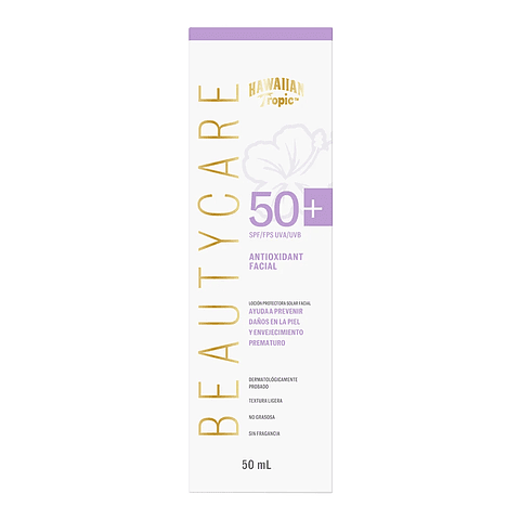 Protector Solar Facial Antioxidante Beauty Care 50 Fps XCAJA (6 UNIDADES) - HAWAIIAN TROPIC