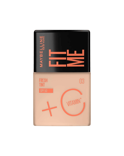 Base De Maquillaje Fit Me Fresh Tint 03 FPS 50 30 ML - MAYBELLINE