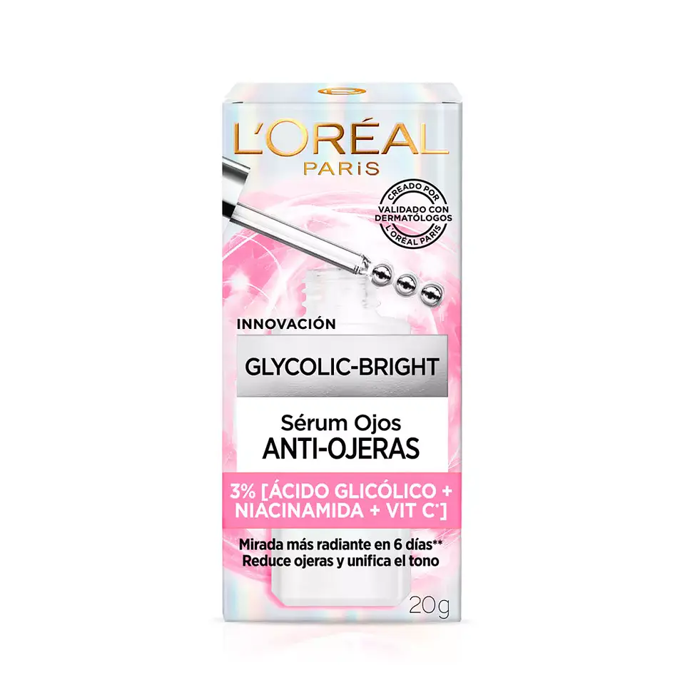 Sérum De Ojos Glycolic Bright  Anti-Ojeras 20G - LOREAL 1