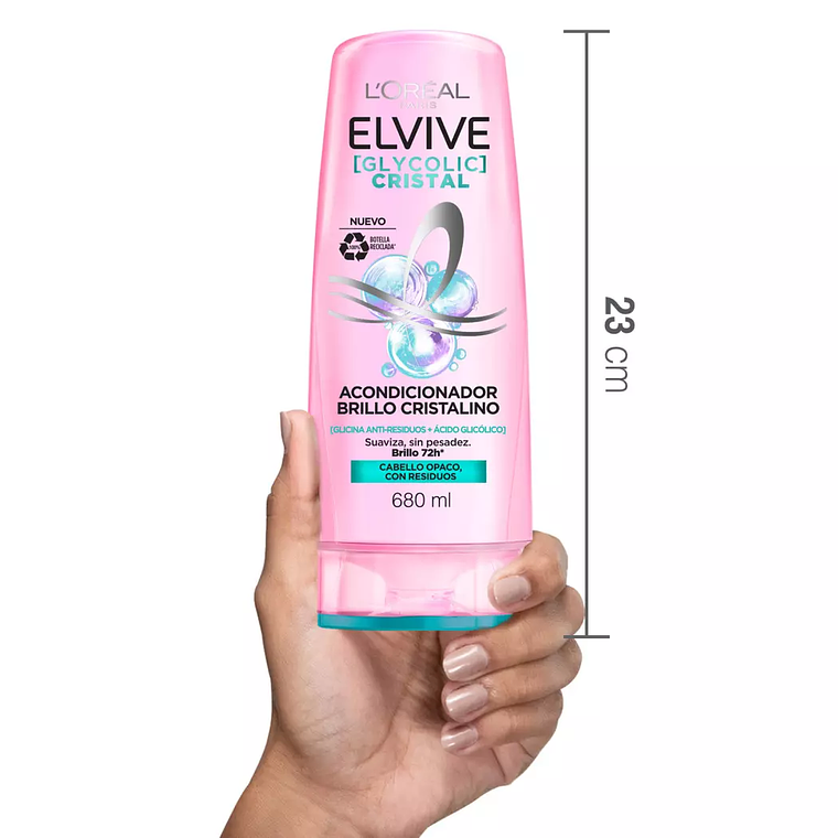 Acondicionador Elvive Glycolic Cristal 680 ML - LOREAL 2