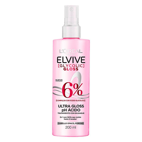 Acidifier Elvive Glycolic Gloss 200 ML - LOREAL