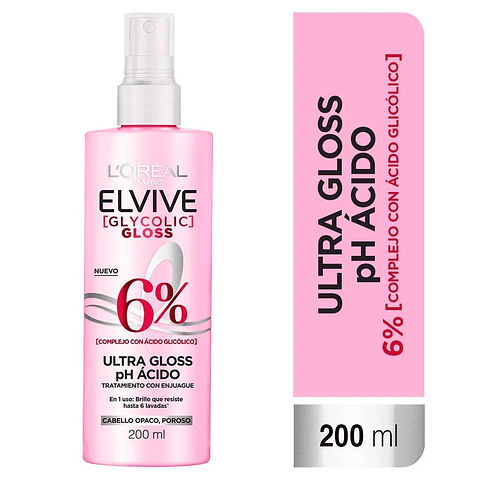 Acidifier Elvive Glycolic Gloss 200 ML - LOREAL