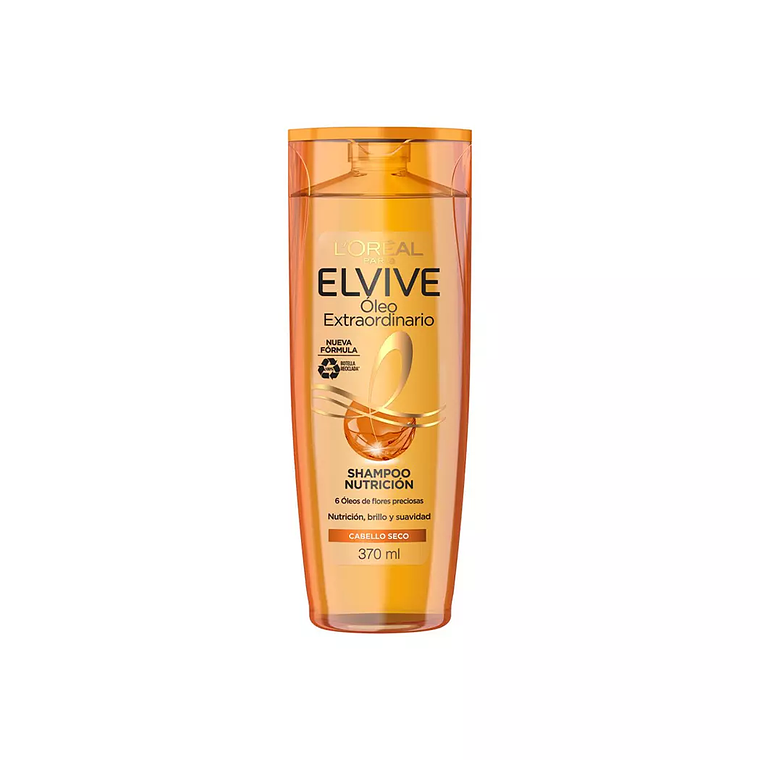 Shampoo Elvive Oleo Extraordinario Nutrición 370 ML - LOREAL 2