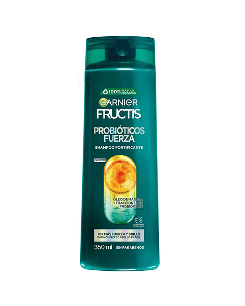 Shampoo Fructis Probióticos Fuerza 350 ML - GARNIER