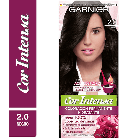 Tintura Cabello Cor Intensa 2.0 Negro - GARNIER