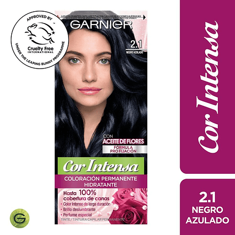 Tintura Cabello Cor Intensa 2.1 Negro Azulado - GARNIER