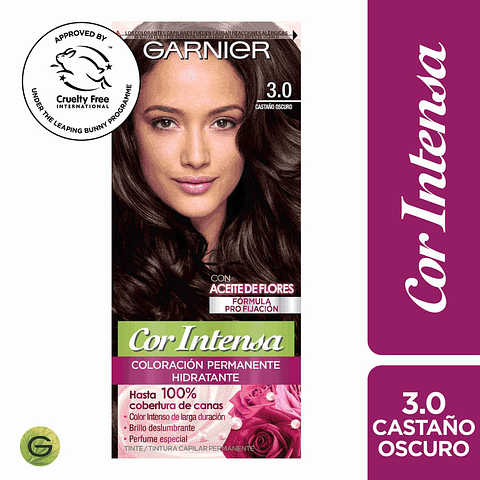Tintura Cabello Cor Intensa 3.0 Castaño Oscuro - GARNIER