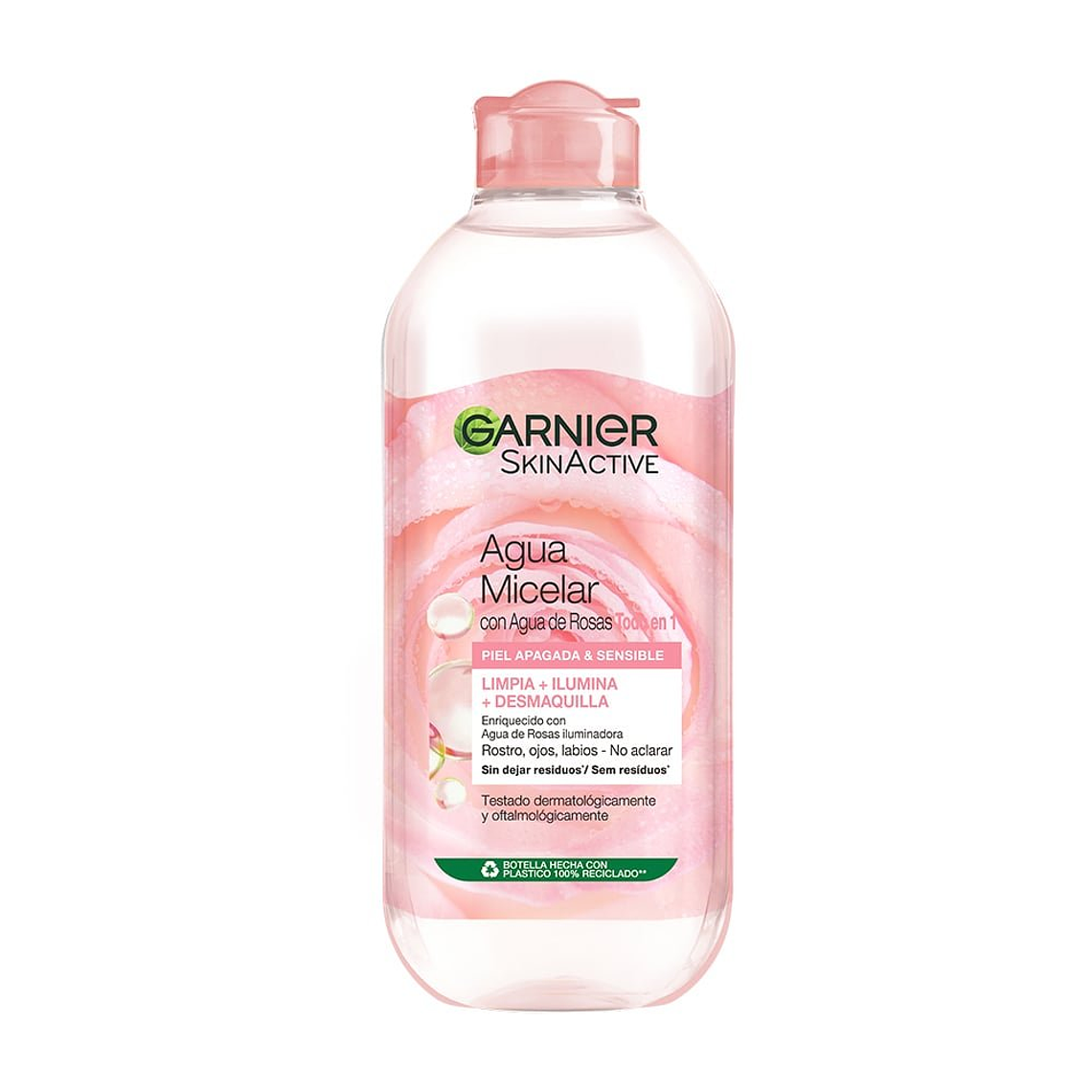 Agua Micelar Con Agua de Rosas 400 ML - GARNIER  1