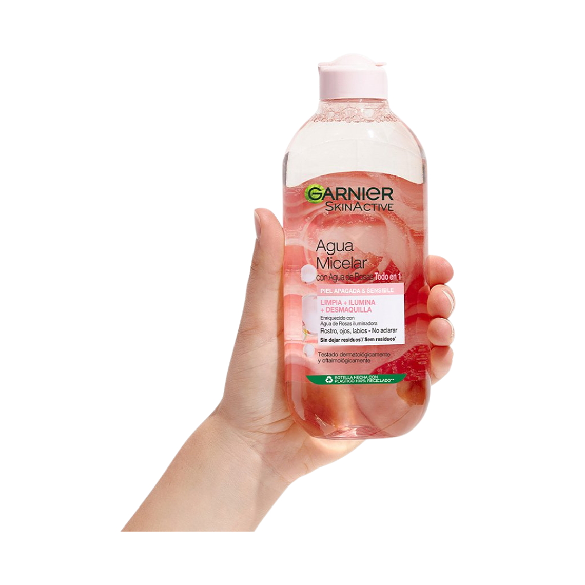 Agua Micelar Con Agua de Rosas 400 ML - GARNIER  2