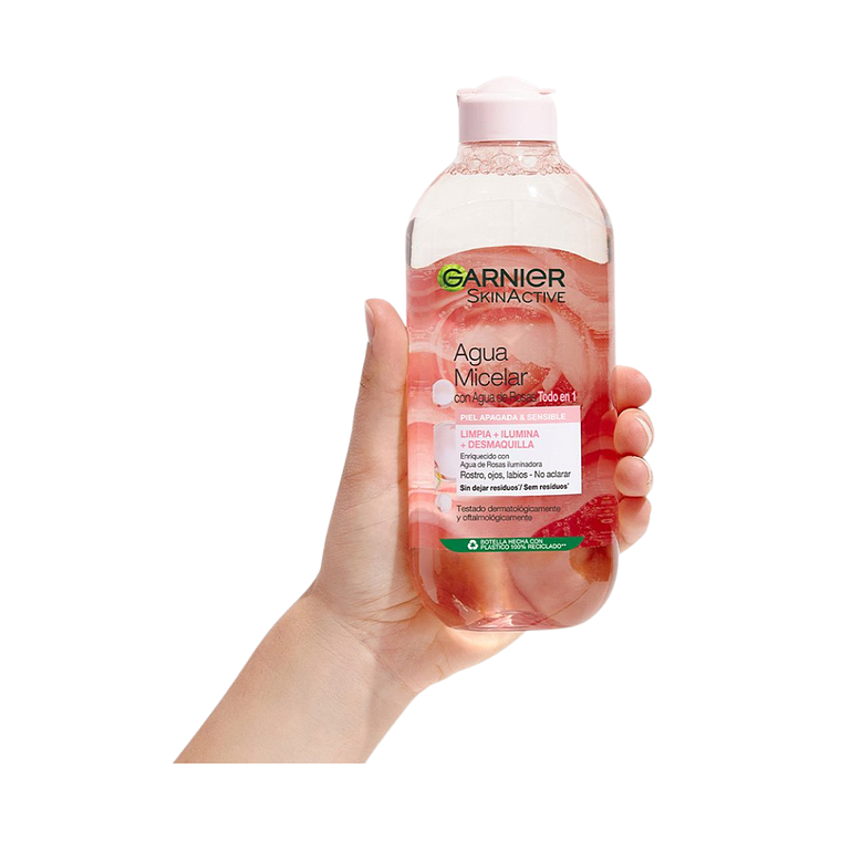 Agua Micelar Con Agua de Rosas 400 ML - GARNIER  2