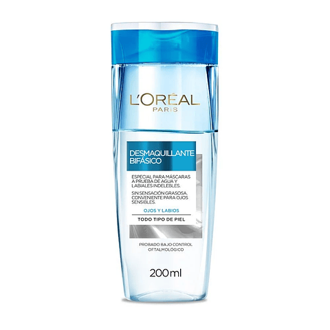 Desmaquillante Bifasico Ojos Y Labios 200 ML - LOREAL