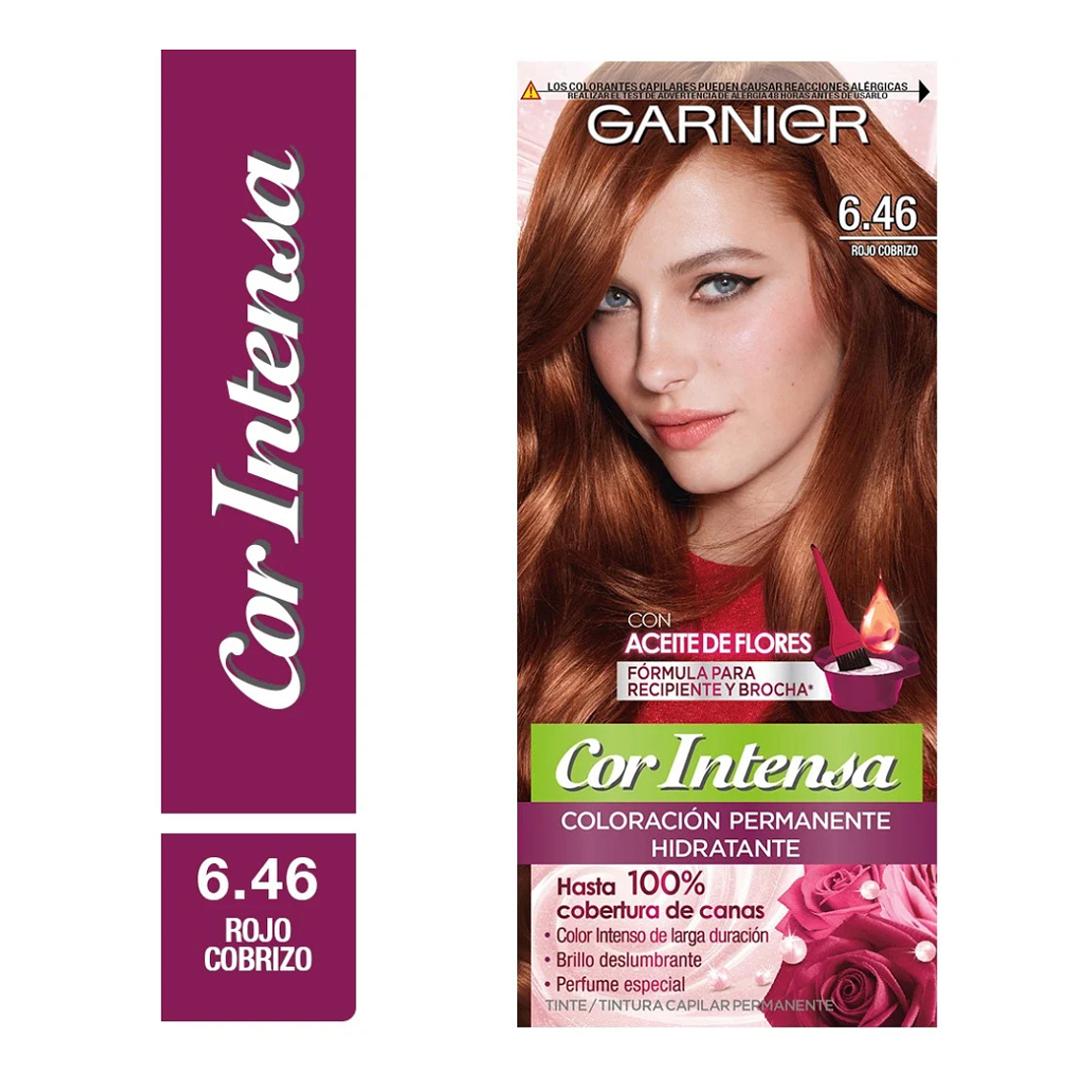 Tintura Cor Intensa Rojo Cobrizo 6.46 45 G - GARNIER 1
