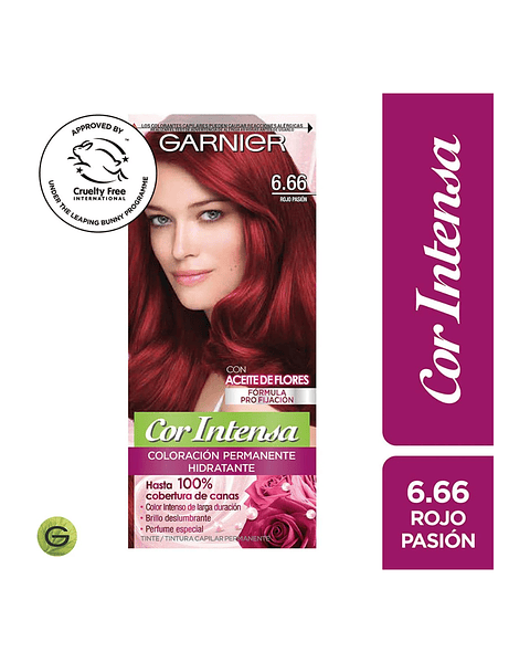 Tintura Cor Intensa Rojo Pasión 6.66 45 G - GARNIER