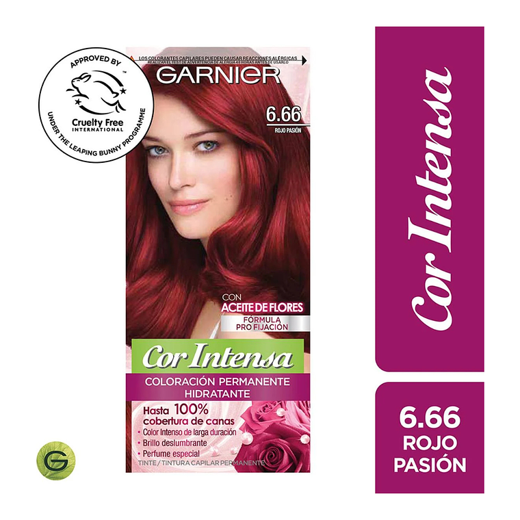 Tintura Cor Intensa Rojo Pasión 6.66 45 G - GARNIER 1
