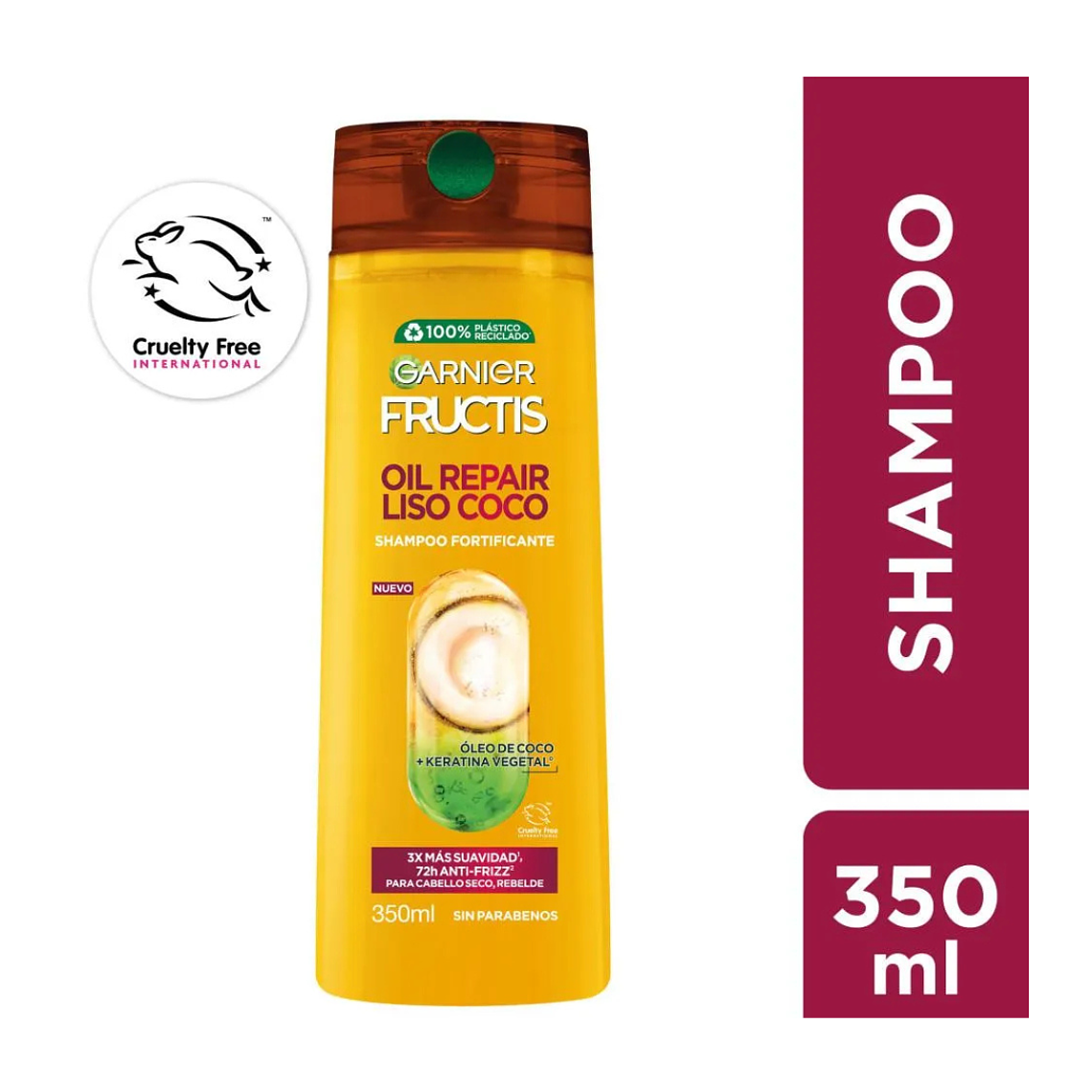 Shampoo Fructis Oil Repair Liso Coco 350 ML - GARNIER 1