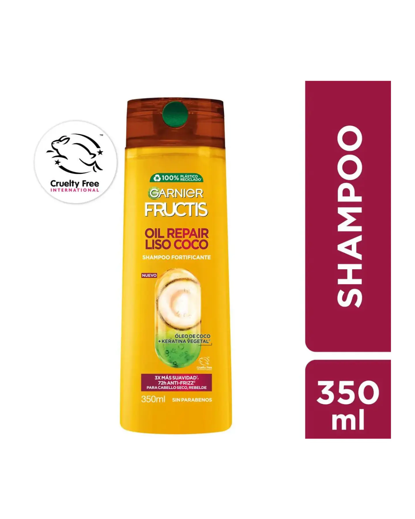 Shampoo Fructis Oil Repair Liso Coco 350 ML - GARNIER 1