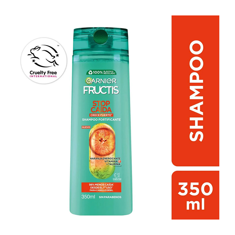 Shampoo Fructis Stop Caída Crece Fuerte 350 ml - GARNIER 1