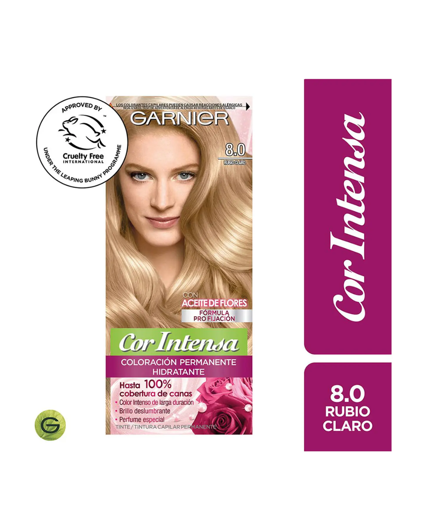 Tintura Cor Intensa Rubio Claro 8.0 45 G - GARNIER 1