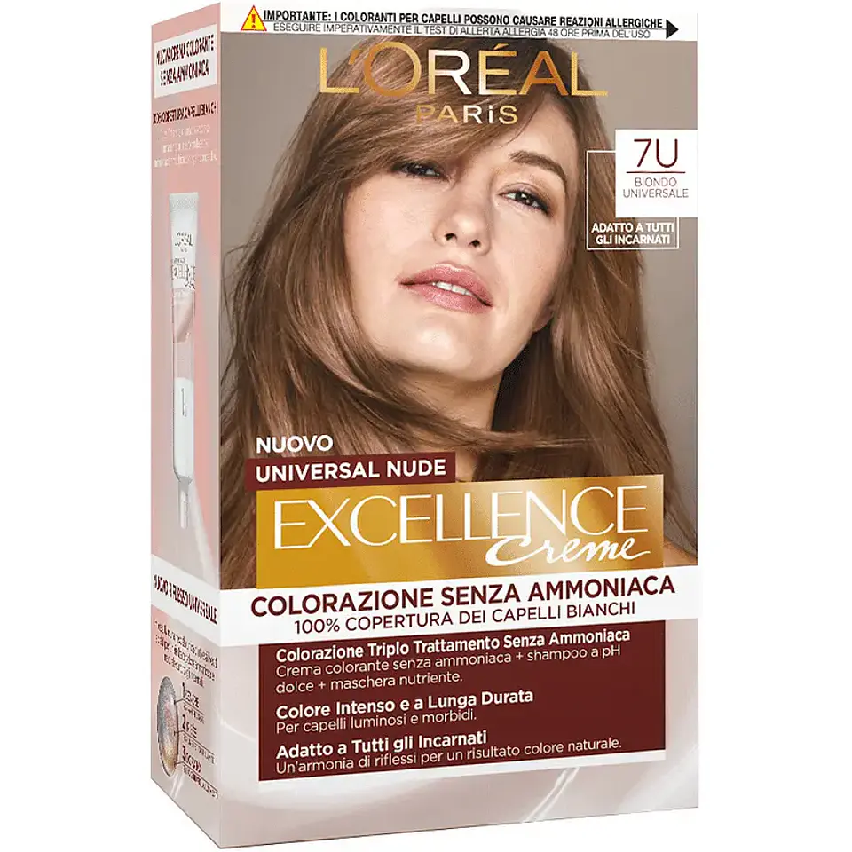 Tintura Excellence Rubio Universal 7U Sin Amoníaco  - LOREAL 2