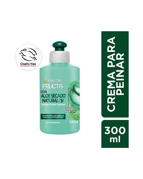 Crema de Peinar Aloe Secado Natural 300 ML - GARNIER