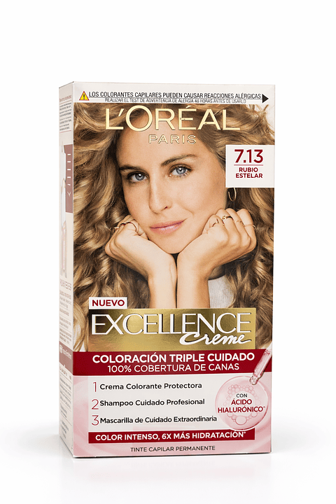 Tintura Excellence Rubio Estelar 7.13 - LOREAL