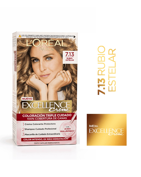 Tintura Excellence Rubio Estelar 7.13 - LOREAL