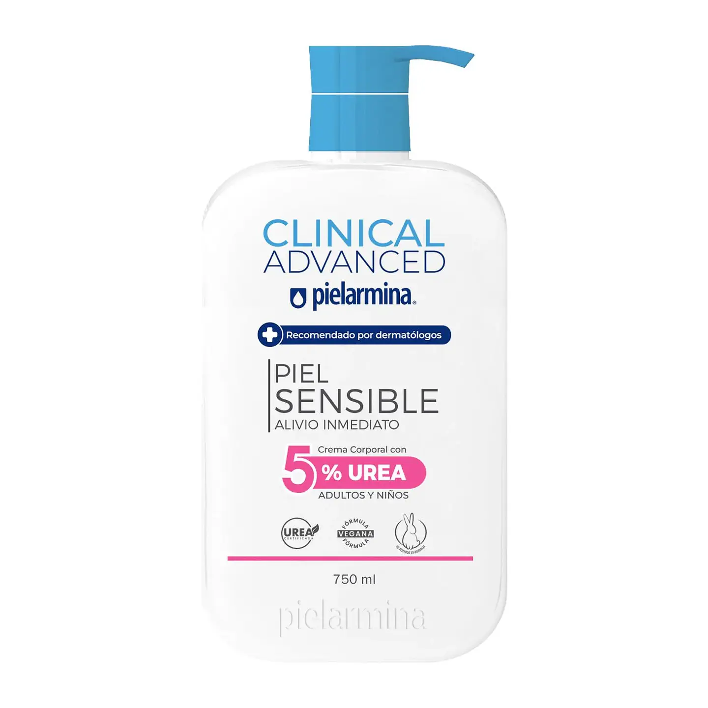 Crema Corporal Piel Sencible Alivio Inmediato 5% Urea, 750 ML - PIELARMINA 1