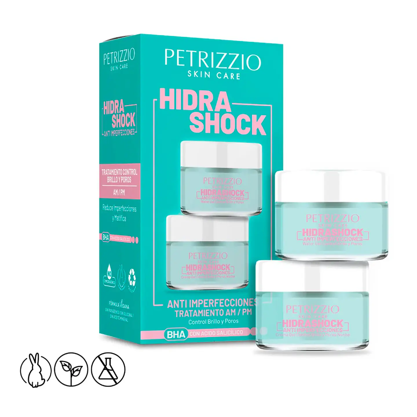 Set de Cremas Hidra Shock Anti Imperfecciones Día + Noche - PETRIZZIO 1