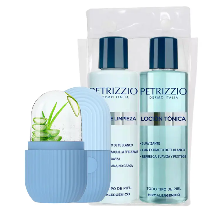 Set Dúo Facial + Masajeador - PETRIZZIO  1