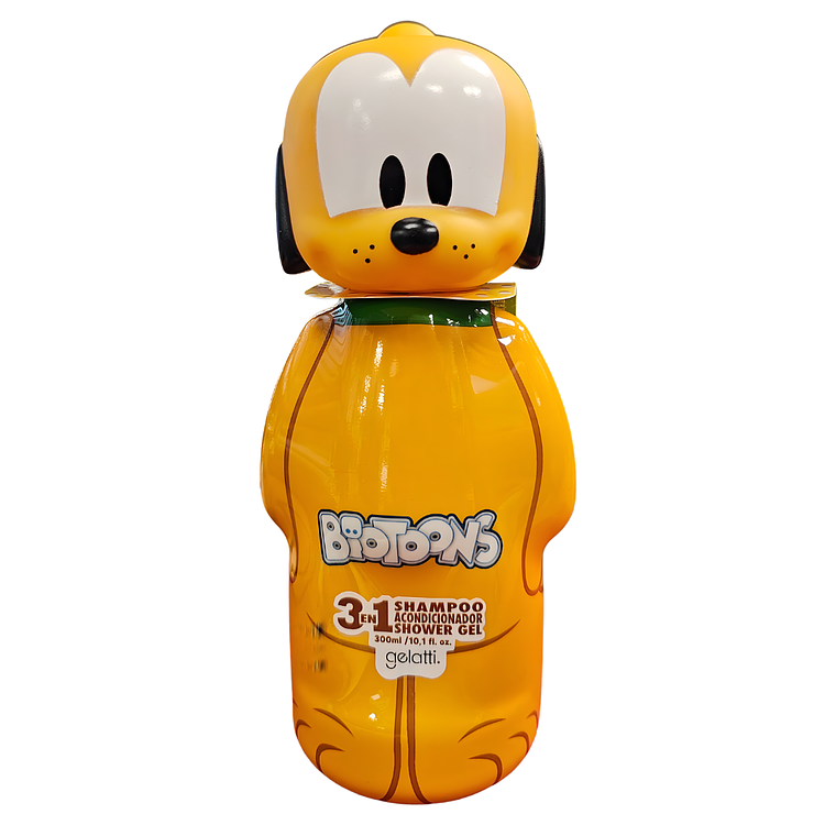 Shampoo Pluto 3en1 Biotoons Shampoo, Acond, Shower-gel 300 ML - GELATTI 1