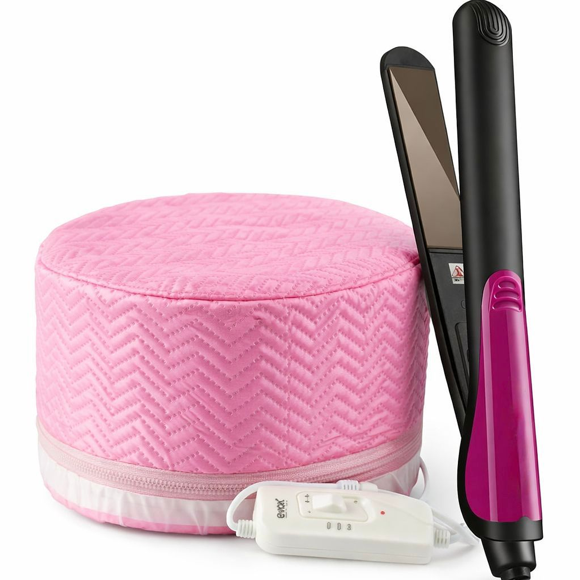 Gorro Térmico Capilar Eléctrico + Plancha de Cabello 1