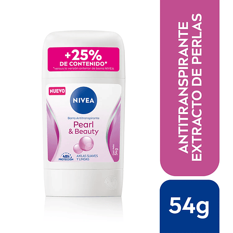 Antitranspirante Pearl & Beauty 72 h en Barra 50 ML -  NIVEA