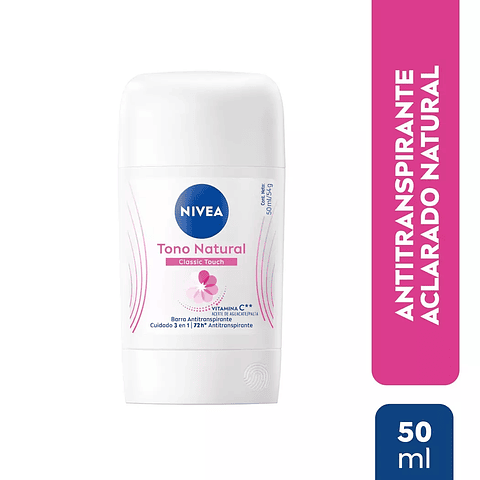 Antitranspirante Aclarante para Mujer Tono Natural Classic Touch 50 ML - NIVEA