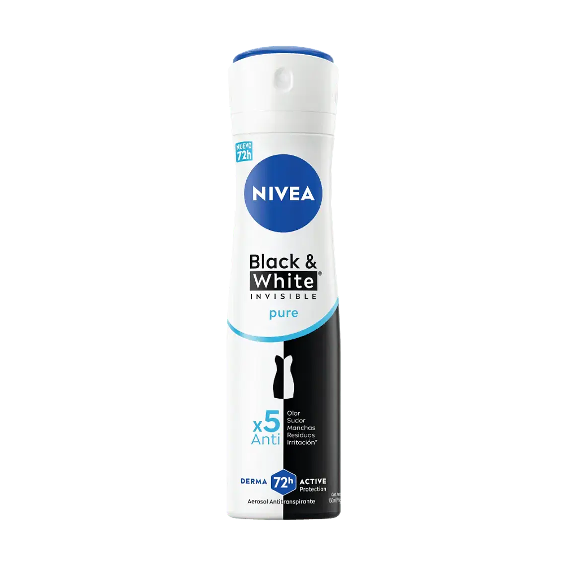 Desodorante Spray Invisible Black & White Pure 150 ML - NIVEA 1
