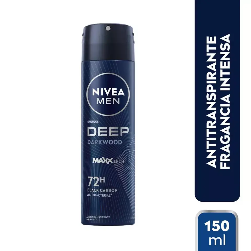 Antitranspirante Men Deep Dark Wood Spray 150 ML - NIVEA 1