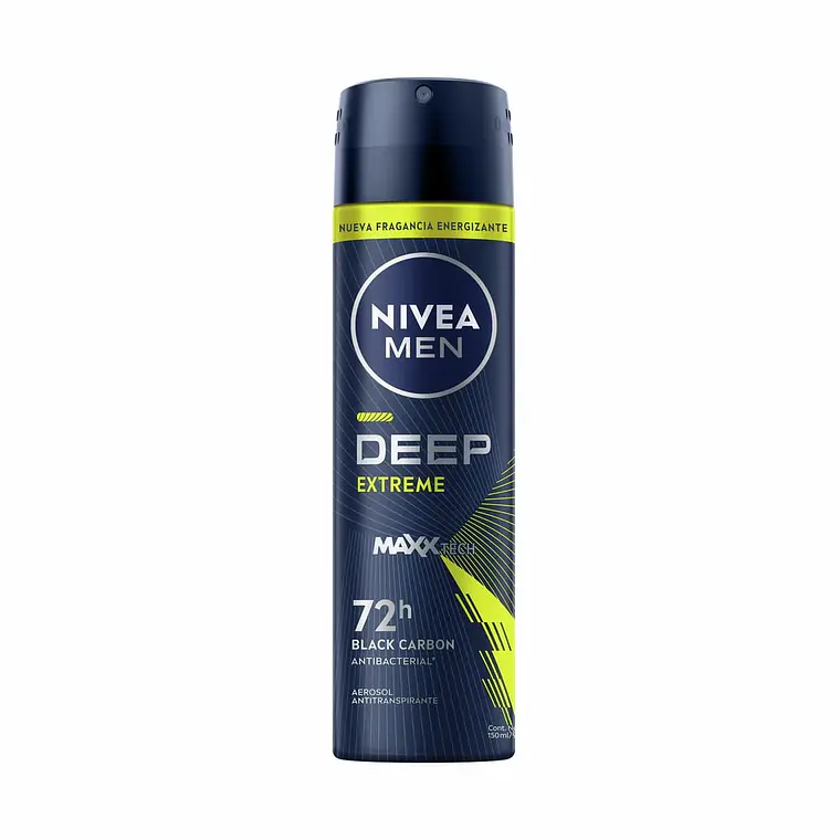 Antitranspirante Men Deep Extreme MaxxTech 72hs 150 ML - NIVEA 1