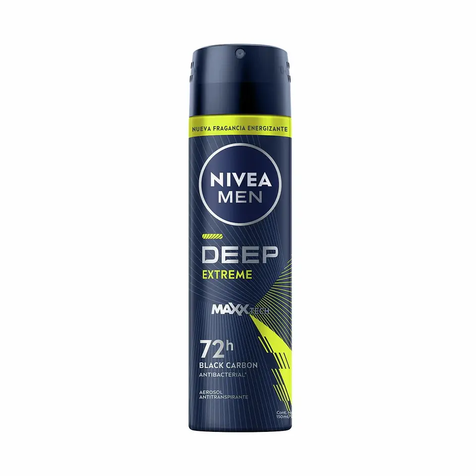 Antitranspirante Men Deep Extreme MaxxTech 72hs 150 ML - NIVEA 1