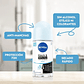 Desodorante Roll On Black&white Invisible Pure 50 ML - NIVEA - Miniatura 3