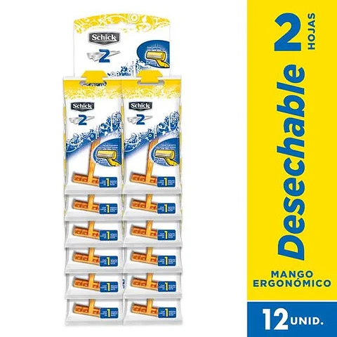 Tira Schick 2 Maquina de afeitar 12 unidades Edgewell